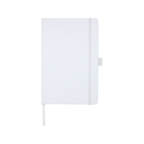 Блокнот Honua форматом A5 из переработанной бумаги с обложкой из переработанного ПЭТ, белый