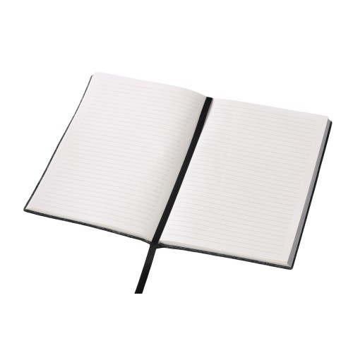 Блокнот из RPET-фетра А5 "Felt", гибкая обложка, 80 листов 70 гр/м2 белой бумаги, темно-серый