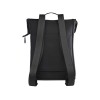 Рюкзак для ноутбука 15,6" Turner объемом 12 л со сворачивающимся верхом, изготовленный из переработанных материалов по стандарту GRS - сплошной черный