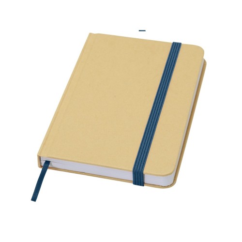 Reed блокнот формата А6 из переработанного материала в твердой обложке с простыми страницами - Синий