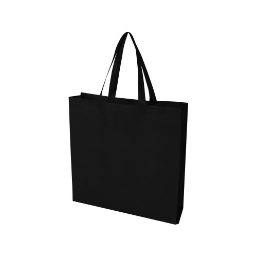 Экосил эко-сумка с ластовицей из нетканого материала, переработанного по стандарту GRS, объемом 12 л, черный