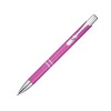 Шариковая ручка Moneta из переработанного алюминия (черные чернила) - Фуксия