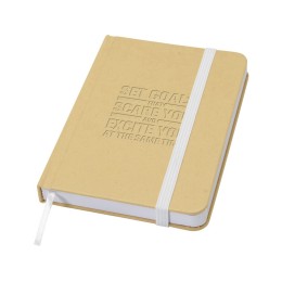 Reed блокнот формата А6 из переработанного материала в твердой обложке с простыми страницами - Белый