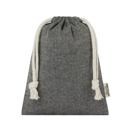 Маленькая подарочная сумка Pheebs объемом 0,5 л из хлопка плотностью 150 г/м2, черный