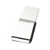 Блокнот Thalaasa формата А6 в твердой обложке из океанического пластика с шариковой ручкой - сплошной черный