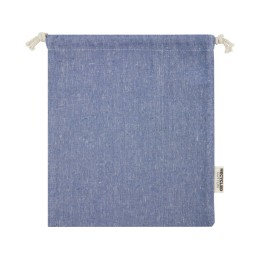 Средняя подарочная сумка Pheebs объемом 1,5 л из хлопка плотностью 150 г/м2, синий