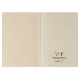 Блокнот из молочной бумаги A5 "Milknote", молочно-белый