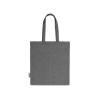 Сумка-тоут Pheebs из переработанного хлопка 150 г/м2, черный меланж