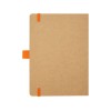 Блокнот Berk формата из переработанной бумаги, оранжевый