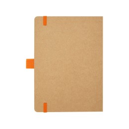 Блокнот Berk формата из переработанной бумаги, оранжевый
