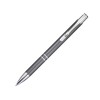Шариковая ручка Moneta из переработанного алюминия (черные чернила) - Серый