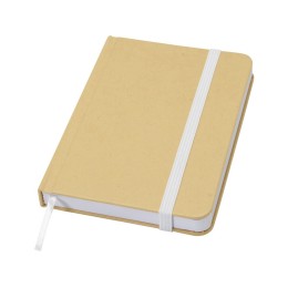 Reed блокнот формата А6 из переработанного материала в твердой обложке с простыми страницами - Белый