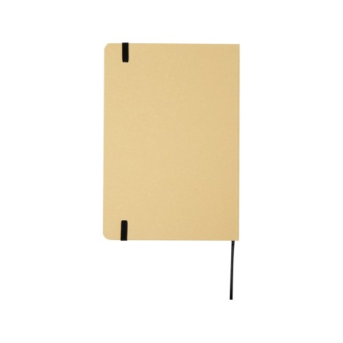 Nelida блокнот формата А5 в твердой обложке из переработанного картона - сплошной черный