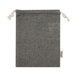 Маленькая подарочная сумка Pheebs объемом 0,5 л из хлопка плотностью 150 г/м2, черный