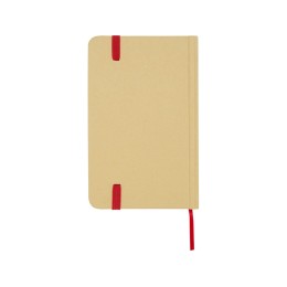 Reed блокнот формата А6 из переработанного материала в твердой обложке с простыми страницами - Красный