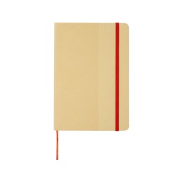 Nelida блокнот формата А5 в твердой обложке из переработанного картона - Красный