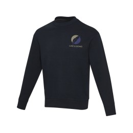 Jet унисекс Aware™ свитер с круглым вырезом из переработанных материалов - Темно - синий