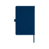 Блокнот Honua форматом A5 из переработанной бумаги с обложкой из переработанного ПЭТ, темно-синий