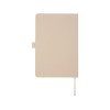 Блокнот Honua форматом A5 из переработанной бумаги с обложкой из переработанного ПЭТ, бежевый овсяный