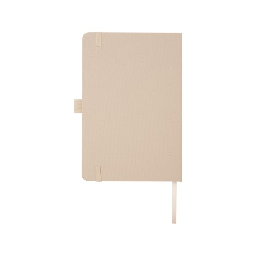 Блокнот Honua форматом A5 из переработанной бумаги с обложкой из переработанного ПЭТ, бежевый овсяный