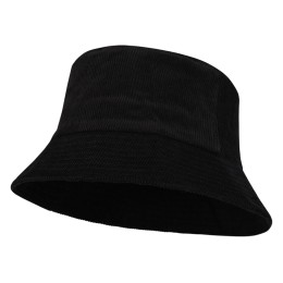 Панама "Howson" из переработанного вельвета - Сплошной черный