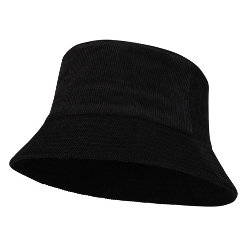 Панама "Howson" из переработанного вельвета - Сплошной черный