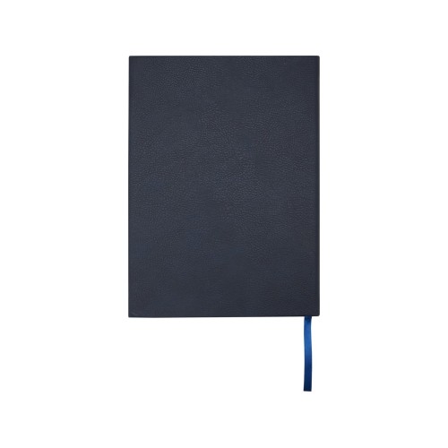 Блокнот Alejandra формата А5 с твердой обложкой из переработанной кожи - Синий