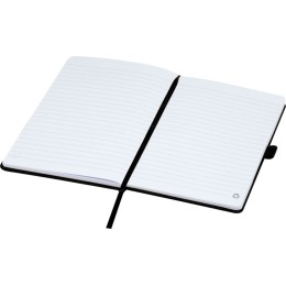 Блокнот Honua форматом A5 из переработанной бумаги с обложкой из переработанного ПЭТ, черный