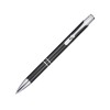 Шариковая ручка Moneta из переработанного алюминия - сплошной черный