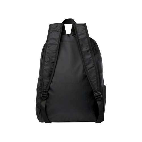 Складной рюкзак EcoFold объемом 15 л из переработанного ПЭТ-пластика - сплошной черный