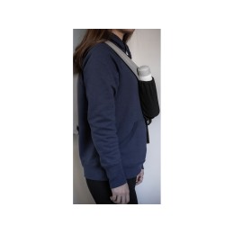 Сумка-слинг «Nomad» на одно плечо из водостойкого переработанного пластика, серый