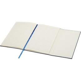 Блокнот Alejandra формата А5 с твердой обложкой из переработанной кожи - Синий