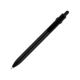 Fidget шариковая ручка из переработанной пластмассы - сплошной черный