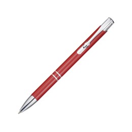 Шариковая ручка Moneta из переработанного алюминия (черные чернила) - Красный