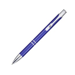 Шариковая ручка Moneta из переработанного алюминия (черные чернила) - Королевский синий