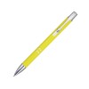 Шариковая ручка Moneta из переработанного алюминия (черные чернила) - Желтый