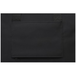 Спортивная сумка для ноутбука с диагональю экрана 15,6 дюйма Turner, изготовленная из переработанных материалов согласно стандарту GRS - сплошной черный