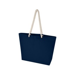 Florida пляжная эко-сумка из переработанного материала, сертифицированного по стандарту GRS, плотностью 270 г/м² 18L - Темно - синий