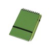 Блокнот B7 «Toledo S», зеленый + ручка шариковая «Pianta» из пшеничной соломы, зеленый