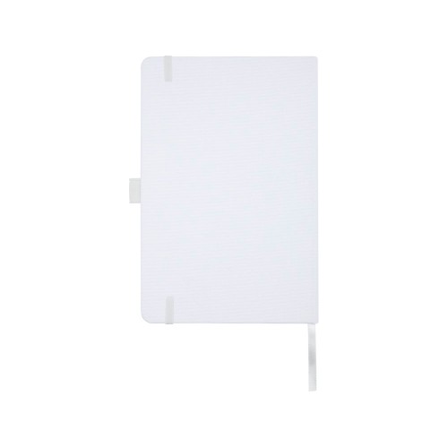Блокнот Honua форматом A5 из переработанной бумаги с обложкой из переработанного ПЭТ, белый