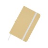 Reed блокнот формата А6 из переработанного материала в твердой обложке с простыми страницами - Белый