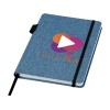 Блокнот Orin, формат А5, из переработанного ПЭТ, синий