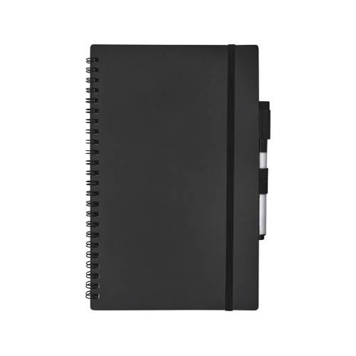 Pebbles Блокнот размером A5 из переработанной бумаги, черный