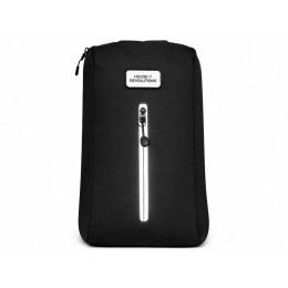 Сумка-слинг «Nomad» на одно плечо из водостойкого переработанного пластика, черный