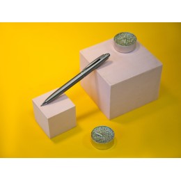 Шариковая ручка из переработанной стали "Metalix", серебристая