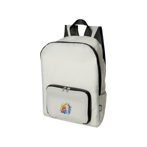 Складной рюкзак EcoFold объемом 15 л из переработанного ПЭТ-пластика - Sandstone