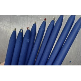 Ручка картонная с колпачком "Recycled", темно-синий (Р)