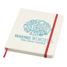 Bass блокнот формата А5 из переработанных материалов, с линованными страницами - Красный