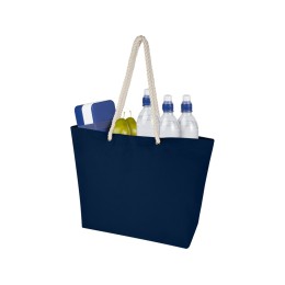 Florida пляжная эко-сумка из переработанного материала, сертифицированного по стандарту GRS, плотностью 270 г/м² 18L - Темно - синий