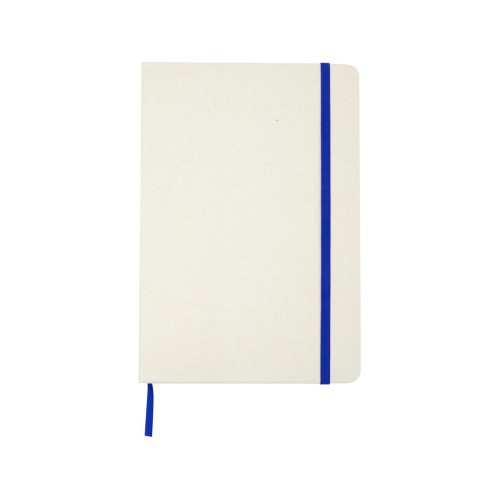 Bass блокнот формата А5 из переработанных материалов, с линованными страницами - Ярко-синий